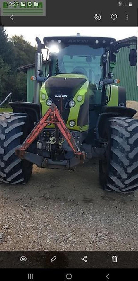 Tracteur agricole CLAAS axion 870