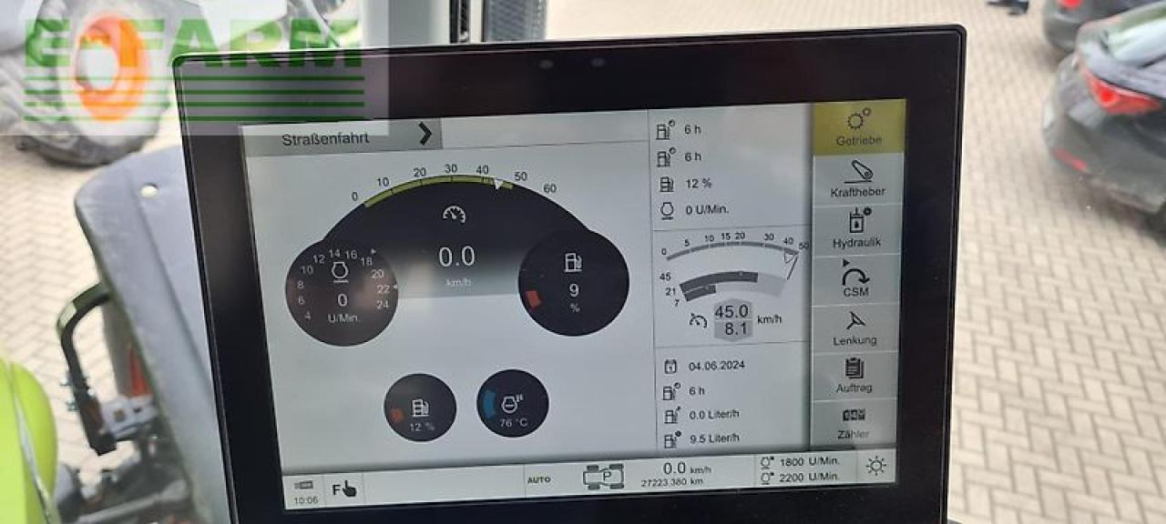 Tracteur agricole CLAAS axion 870 cmatic cebis touch, gps ready CMATIC CEBIS