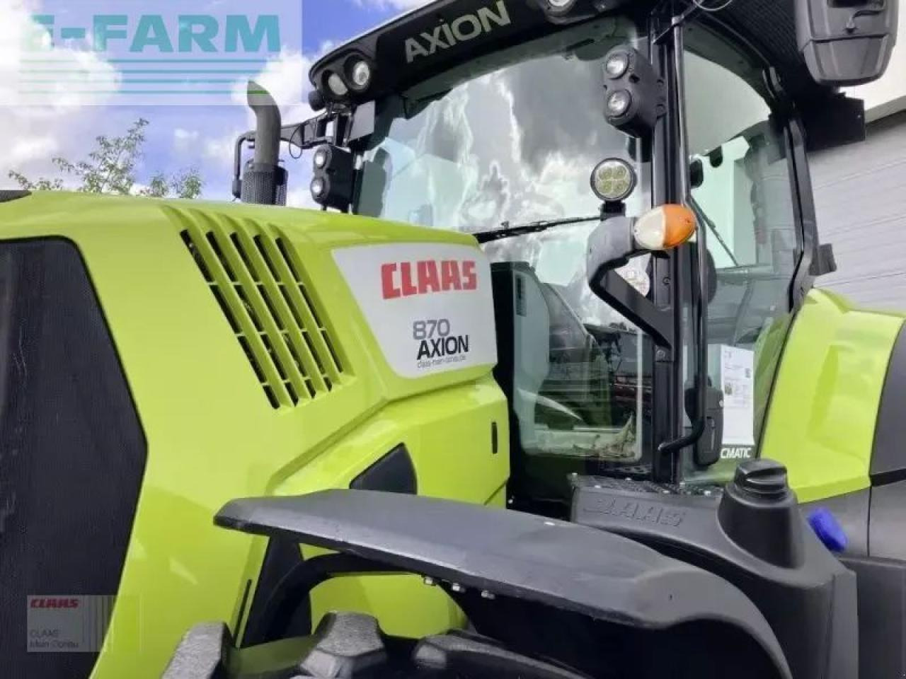 Tracteur agricole CLAAS axion 870 cmatic gps rtk CMATIC