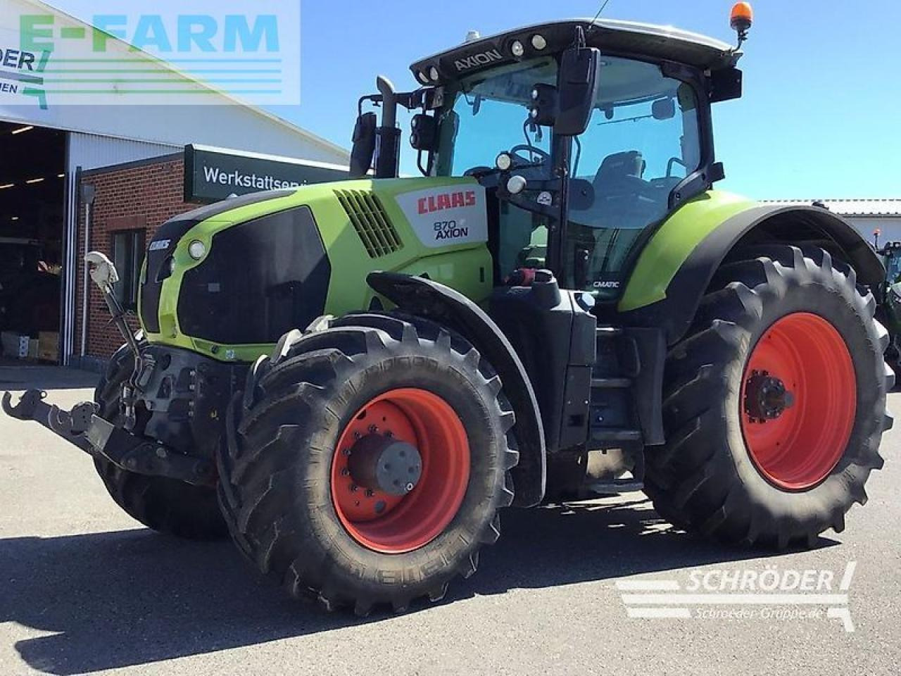 Tracteur agricole CLAAS axion 870 cmatic rtk CMATIC