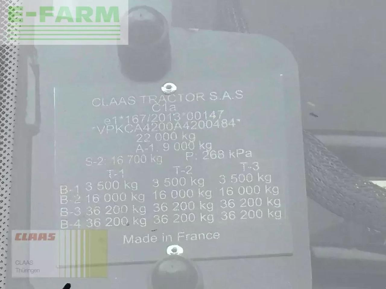 Tracteur agricole CLAAS axion 960 tt