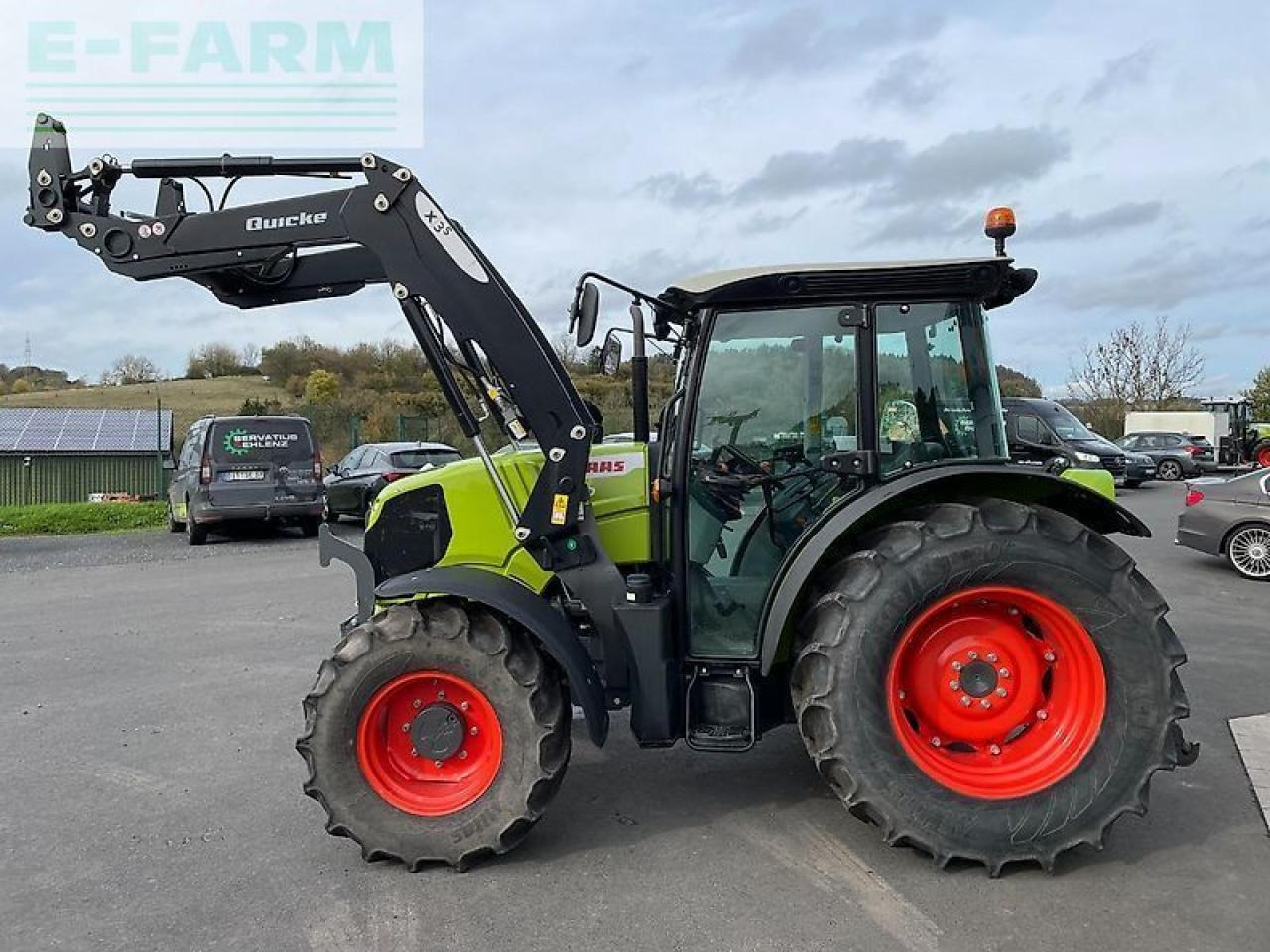 Tracteur agricole CLAAS elios 210 mit frontlader und druckluftbremsanlage