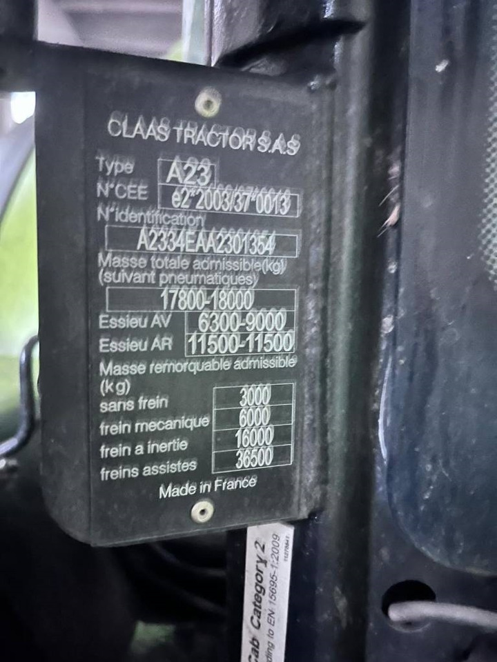 Tracteur agricole Claas Axion 950 Cmatic