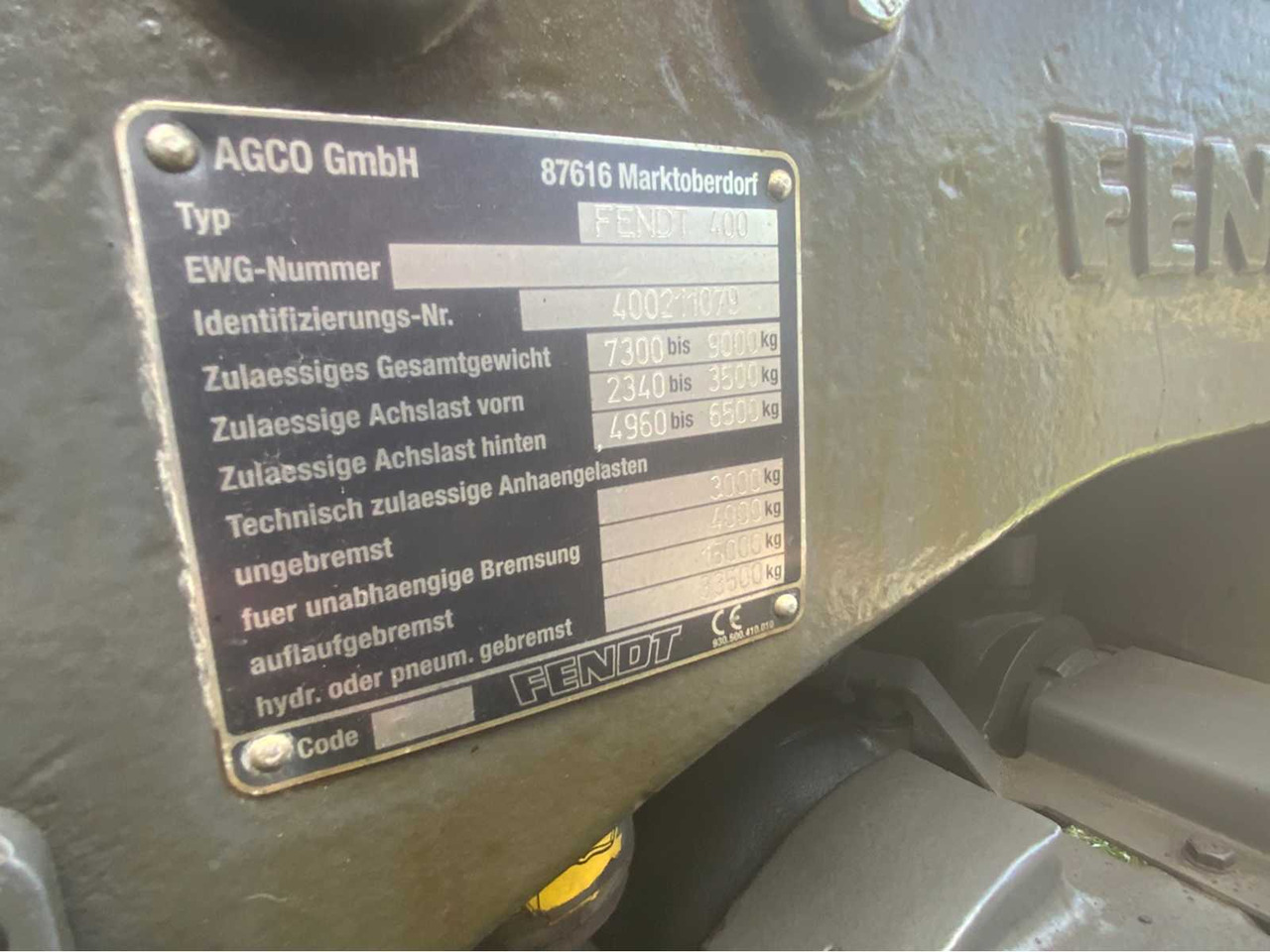 Tracteur agricole Fendt 411 Vario TMS Com 3