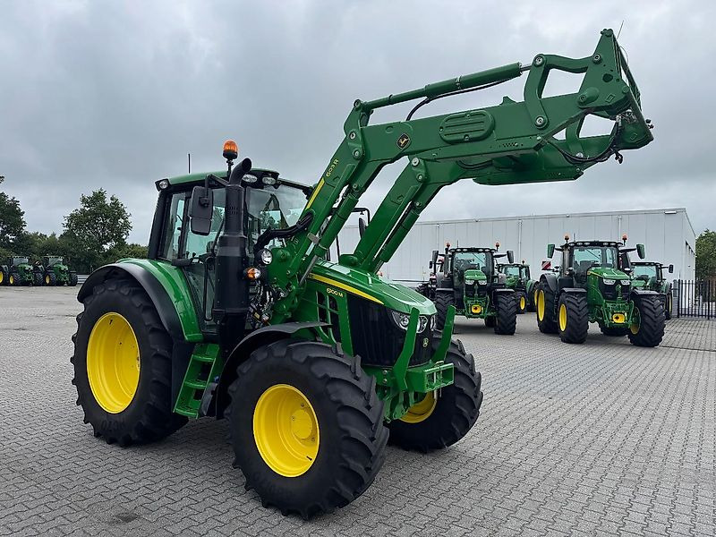 Tracteur agricole John Deere 6100M + VOORLADER 2024 710 UUR!!!