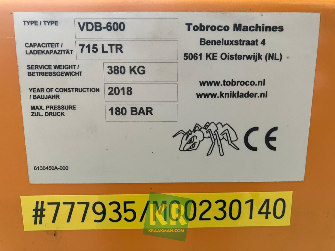 Valet de ferme Verdeelbak Giant