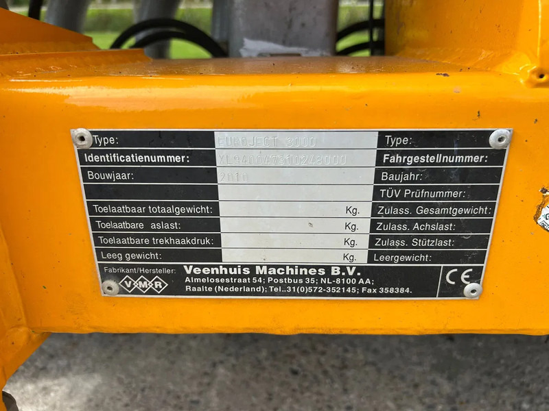 Machine agricole Veenhuis Euroject 3000 5.50 bemester zodebemester