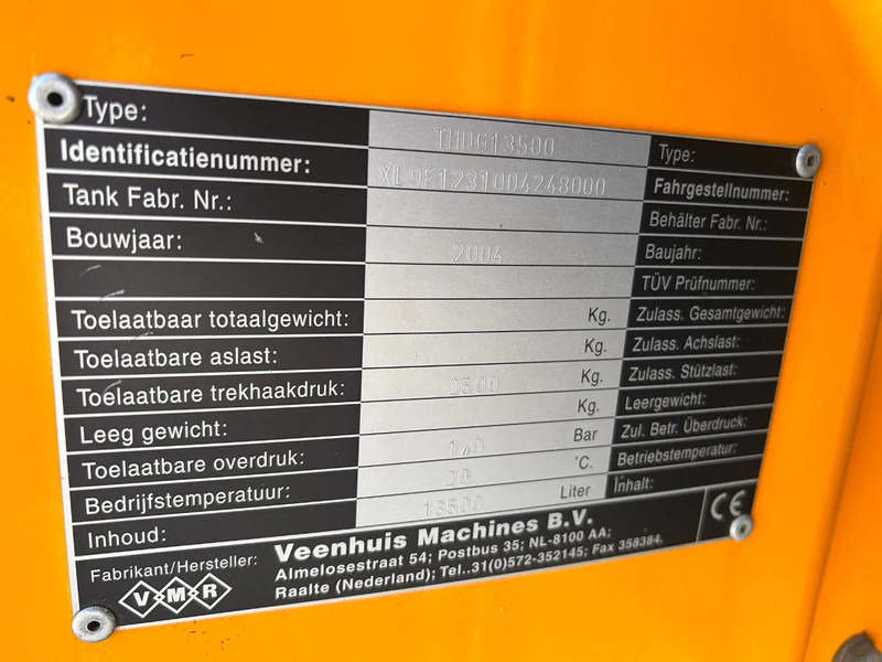 Machine agricole Veenhuis Veenhuis THDG 13500 13.5 m3 Hondegang tandem