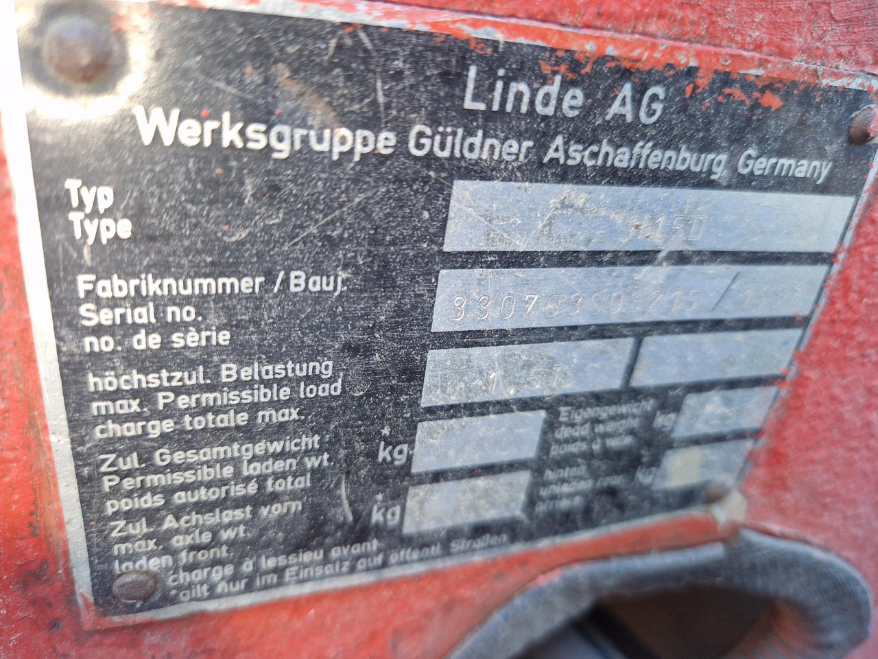 Chariot élévateur Linde H15D