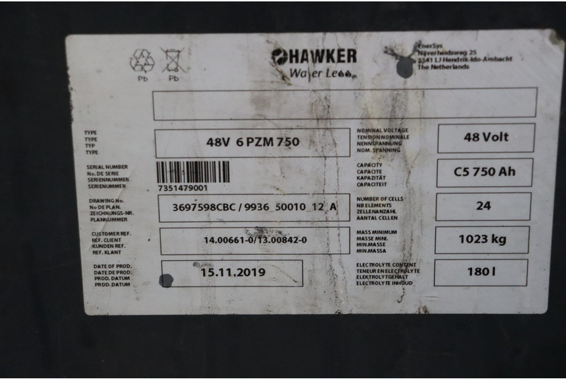 Chariot élévateur électrique UniCarriers JAG2N1L20Q