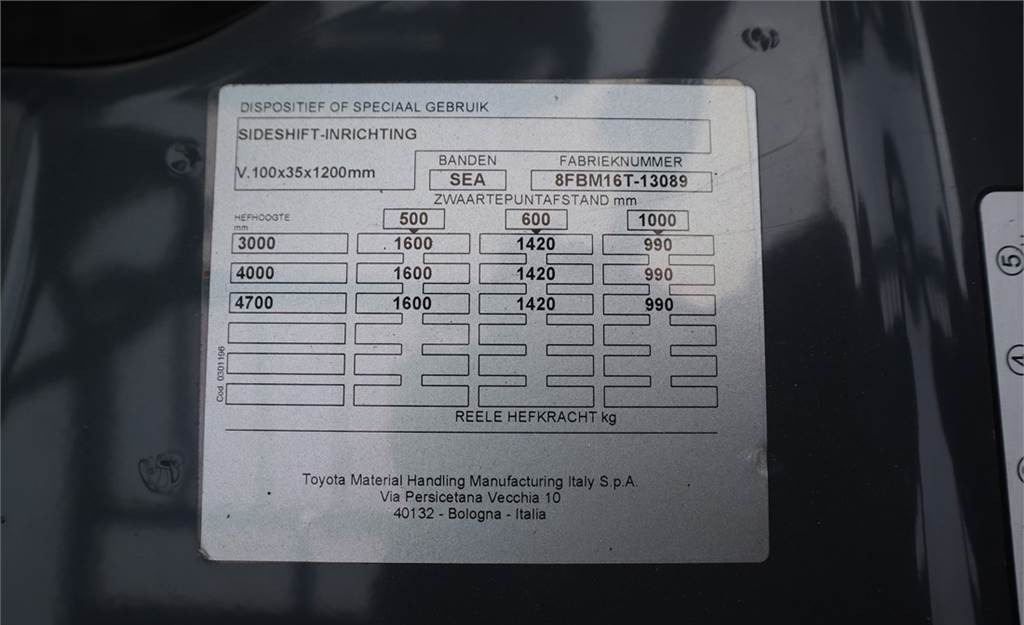 Chariot élévateur diesel Toyota 8FBM16T Valid inspection, *Guarantee! Electric, 55: photos 16