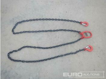 Matériel de manutention Unused 8mm x 3m Lifting Chain & Hooks