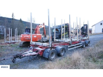 Camion grumier MST 4 axle Timber trailer.