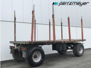 Camion grumier SCHIER HOLZANHÄNGER 2 Achs mit Rungen