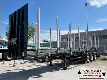 Camion grumier Schwarzmüller Rungenauflieger für Holz