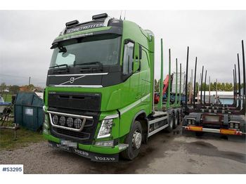 Camion grumier VOLVO FH16 540 8x4 Timber Truck with Crane and Trailer