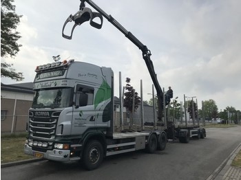 Remorque forestière, Camion grue Scania R 500 B 6X4 NAAFREDUCTIE: photos 1