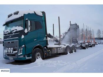 Remorque forestière VOLVO FH16 Timber truck with 5-axled MVB trailer: photos 1