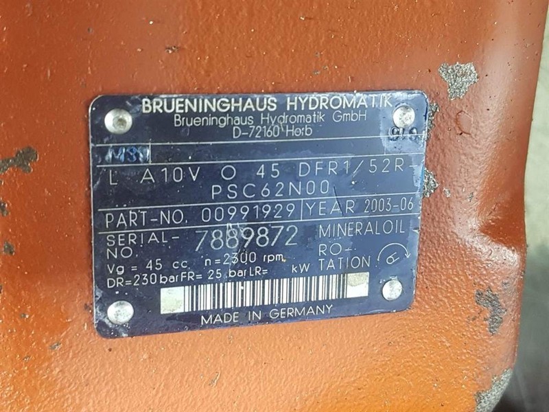Hydraulique Brueninghaus Hydromatik L A10VO45DFR1/52R-R910991929-Load sensing pump: photos 4