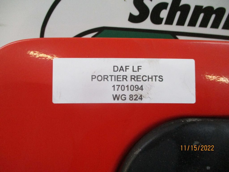 Portière et pièces pour Camion DAF 1701094 DEUR DAF LF SERRIE RECHTS: photos 3