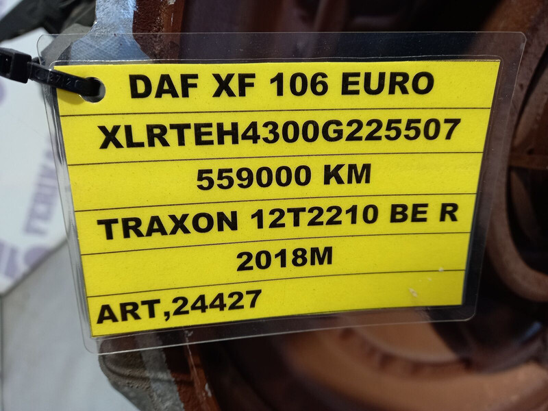 Boîte de vitesse pour Camion DAF XF 106 EURO 6 TRAXON: photos 6