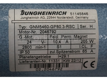 Moteur pour Matériel de manutention Jungheinrich 51145846 Steering motor 24V type GNM5460-GP80.3 sn 2046792: photos 2