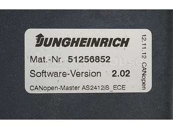 Bloc de gestion pour Matériel de manutention Jungheinrich 51226801 Rij/hef/stuur regeling  drive/lift/steering controller AS2412 i S index A Sw 2,03 51256852 for ECE225XL year 2013: photos 2