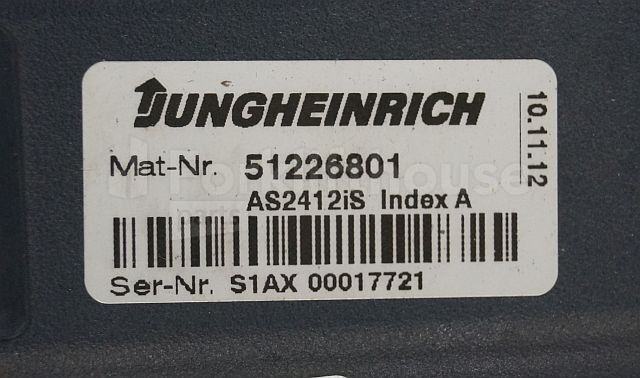 Bloc de gestion pour Matériel de manutention Jungheinrich 51226801 Rij/hef/stuur regeling  drive/lift/steering controller AS2412 i S index A Sw 2,03 51256852 for ECE225XL year 2013: photos 3