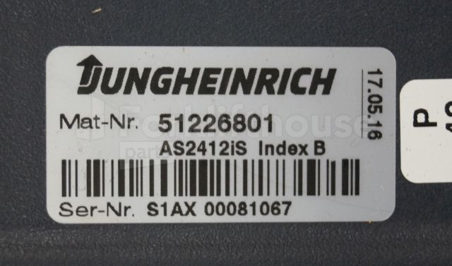 Bloc de gestion pour Matériel de manutention Jungheinrich 51226801 Rij/hef/stuur regeling  drive/lift/steering controller AS2412 i S index B sn S1AX00081067 for EKS110 year 2016: photos 2