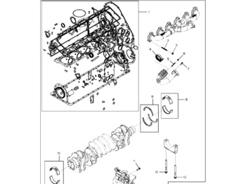  John Deere 9470RX - Zestaw remontowy silnika DZ112021 (Silnik) - kit de révision moteur