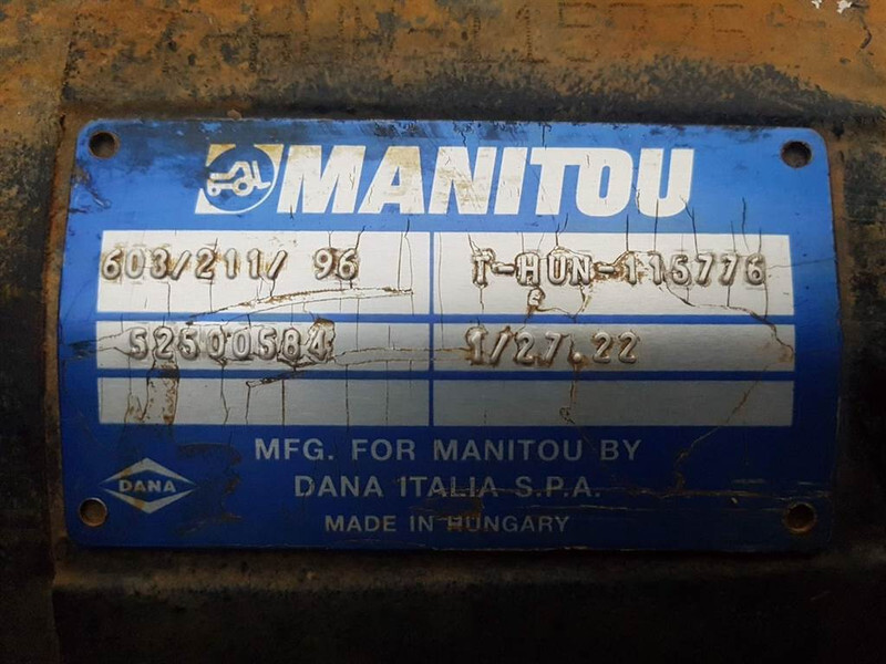 Essieu et pièces pour Engins de chantier Manitou MLT625-52500584-Spicer Dana 603/211/96-Axle/Achse: photos 7