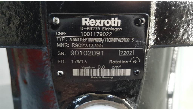 Hydraulique neuf Rexroth A6VM115EP100PN00A/71CR - JLG 3006H - Drive motor: photos 5