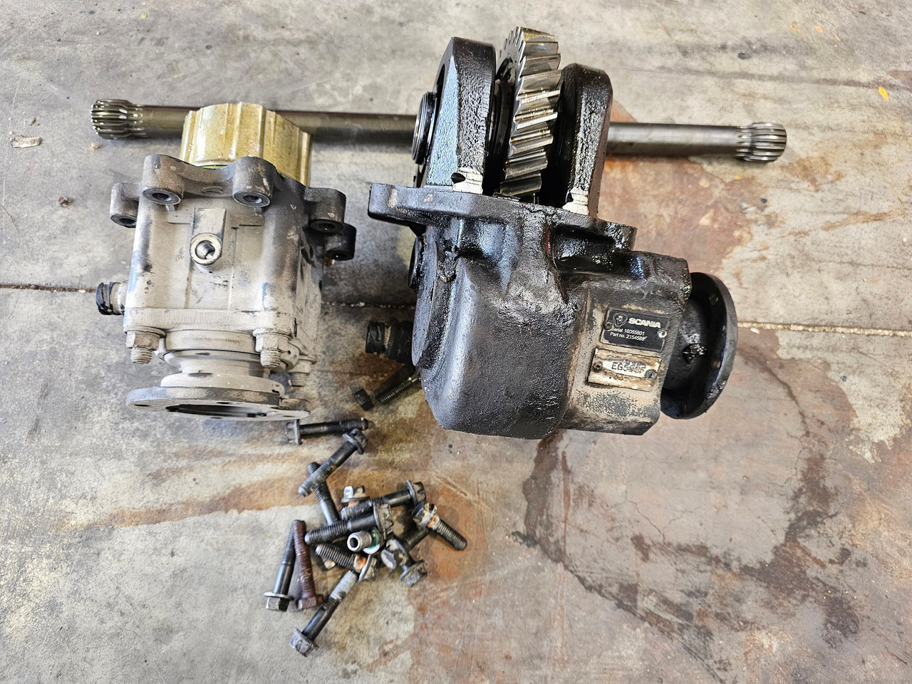 Transmission Scania PTO EG500F Double