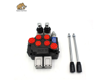 Valve hydraulique 2 Spool Hydraulic Monoblock Directional Valve
