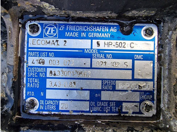Boîte de vitesse pour Remorque ZF Ecomat 2 5HP 502C: photos 4