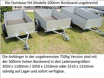 Remorque voiture neuf Humbaur - HA752113-5 ungebremst 500mm Bordwände: photos 1