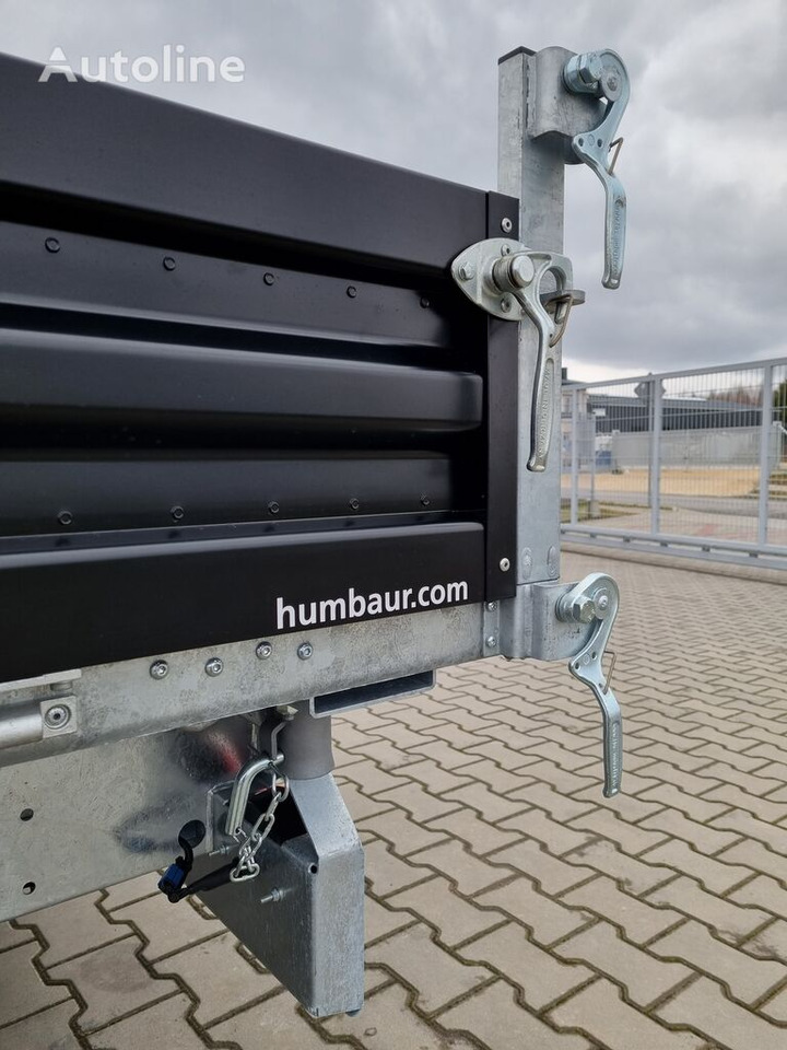 Remorque benne neuf Humbaur HTK 3500.37 dumping trailer tipper black paint steel sides 3.5T: photos 11