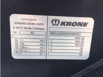 Remorque porte-conteneur/ Caisse mobile Krone AZ: photos 2