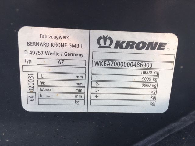 Remorque porte-conteneur/ Caisse mobile Krone AZ: photos 2