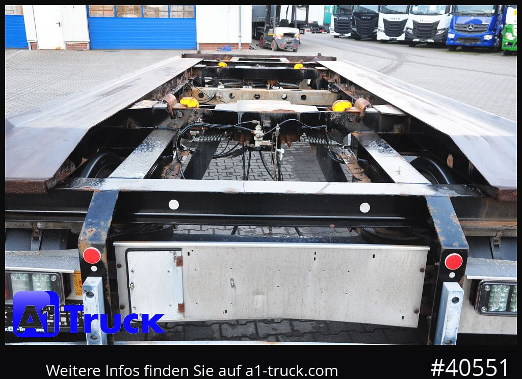 Remorque ampliroll/ Multibenne HUEFFERMANN HAR 1870, luft, Scheibenbremesen,