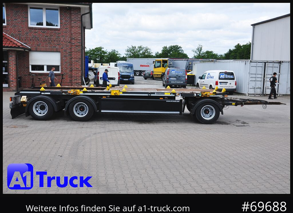 Remorque ampliroll/ Multibenne HUEFFERMANN HMA 2424 Absetzanhänger, Safetyfix