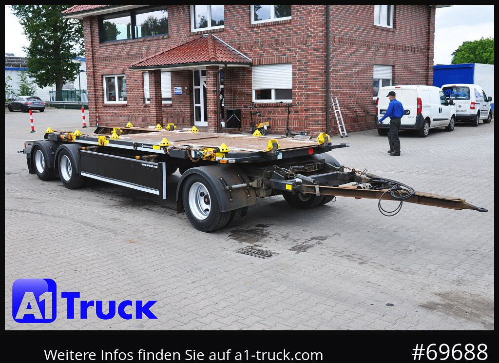Remorque ampliroll/ Multibenne HUEFFERMANN HMA 2424 Absetzanhänger, Safetyfix