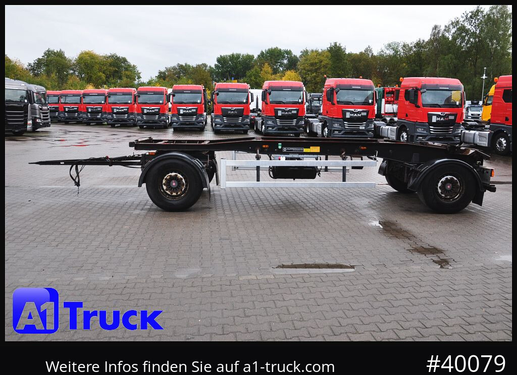 Remorque ampliroll/ Multibenne HUEFFERMANN HSA 1870, Abrollanhänger, Schlitten,