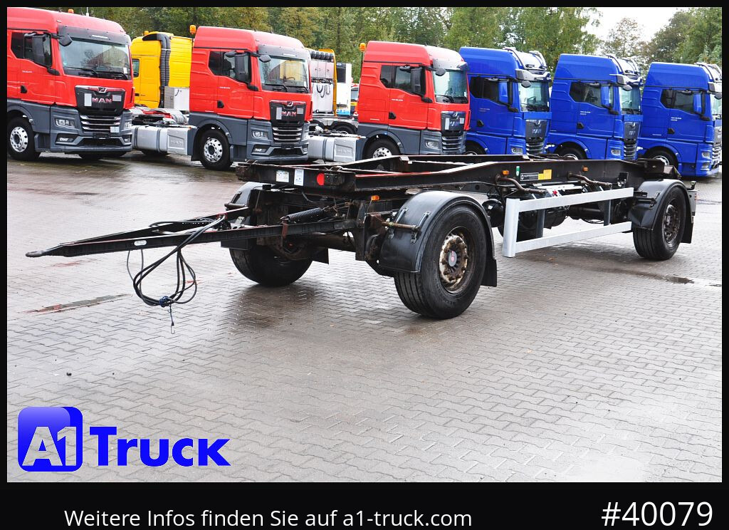 Remorque ampliroll/ Multibenne HUEFFERMANN HSA 1870, Abrollanhänger, Schlitten,