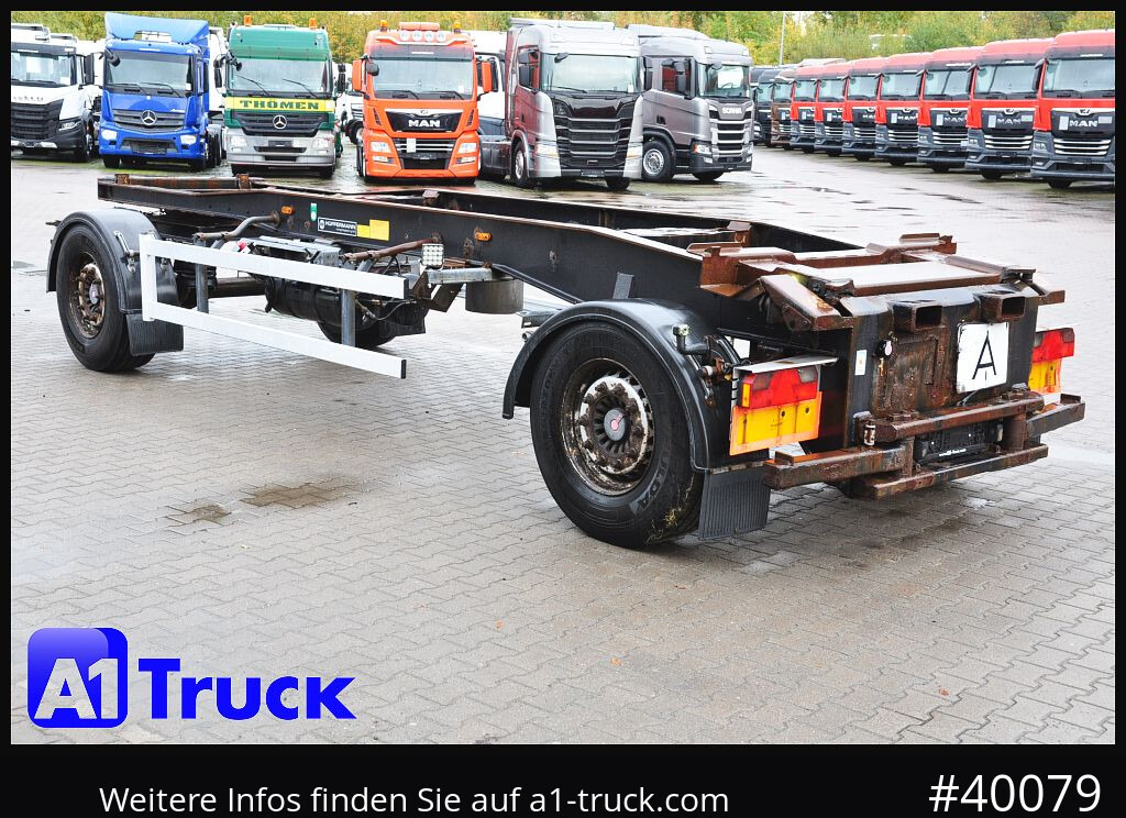 Remorque ampliroll/ Multibenne HUEFFERMANN HSA 1870, Abrollanhänger, Schlitten,