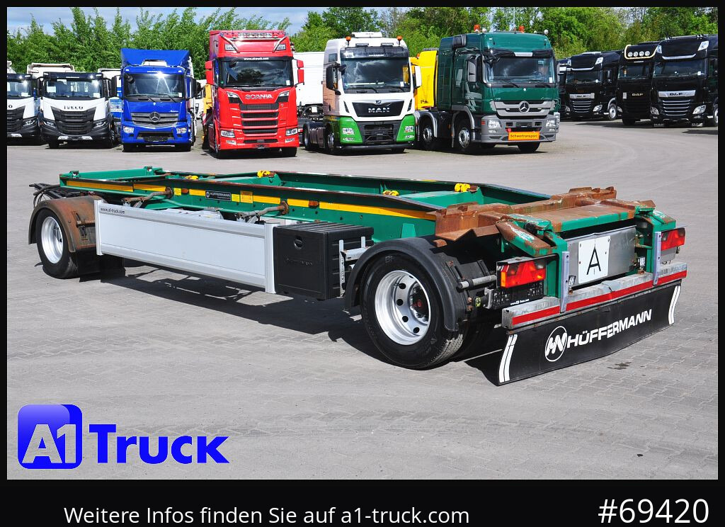 Remorque ampliroll/ Multibenne HUEFFERMANN HSA 1870, Luft, Schlitten, SAF