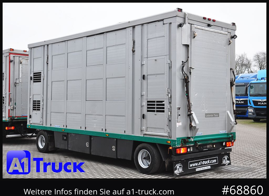 Remorque bétaillère MENKE Menke-Janzen 3 Stock, Hubdach, durchlader,