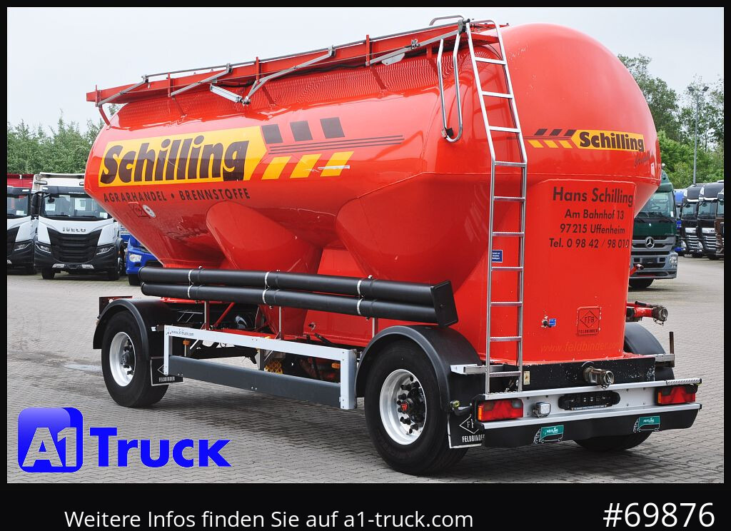 Remorque citerne FELDBINDER HEUT 31.2 Silo, Futtermittel, 31m³, 3 Kammern,