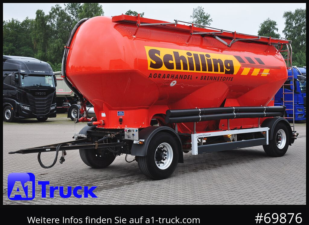 Remorque citerne FELDBINDER HEUT 31.2 Silo, Futtermittel, 31m³, 3 Kammern,
