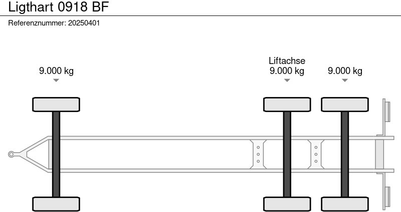 Remorque grumier Ligthart 0918 BF